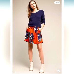 ANTHROPOLOGIE | MAEVE Maira Floral Skirt